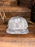 Wild Wade Logo Rope Hat- Duck Camo White