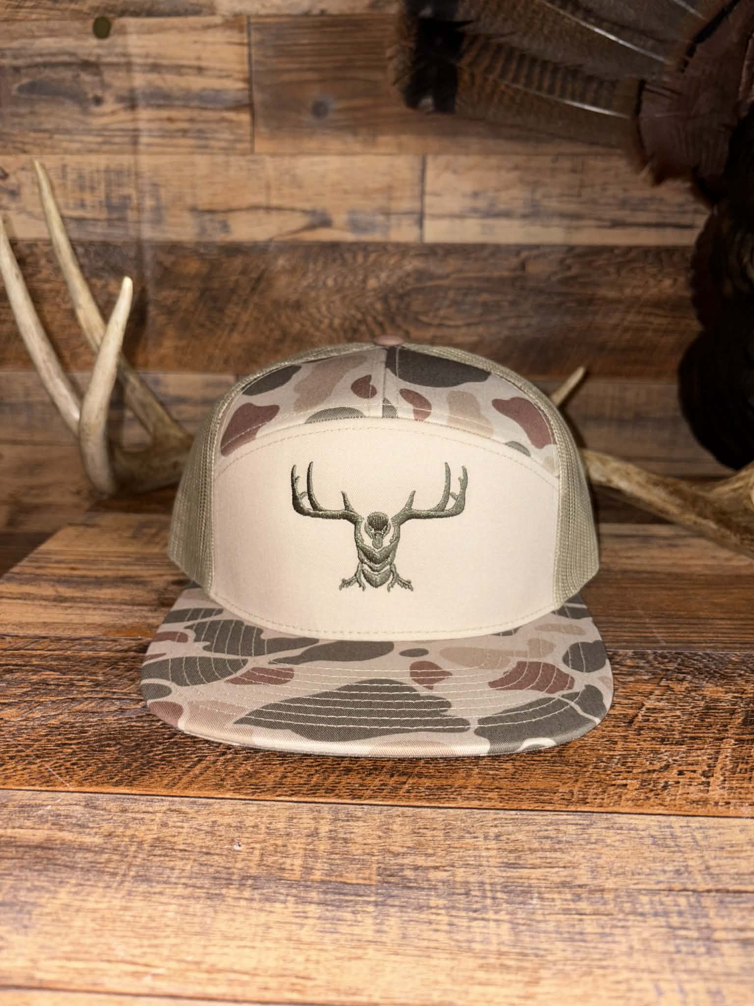 Wild Wade Logo Hat - Duck Camo Tan
