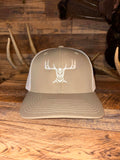 112 Trucker Hat – Tan/White