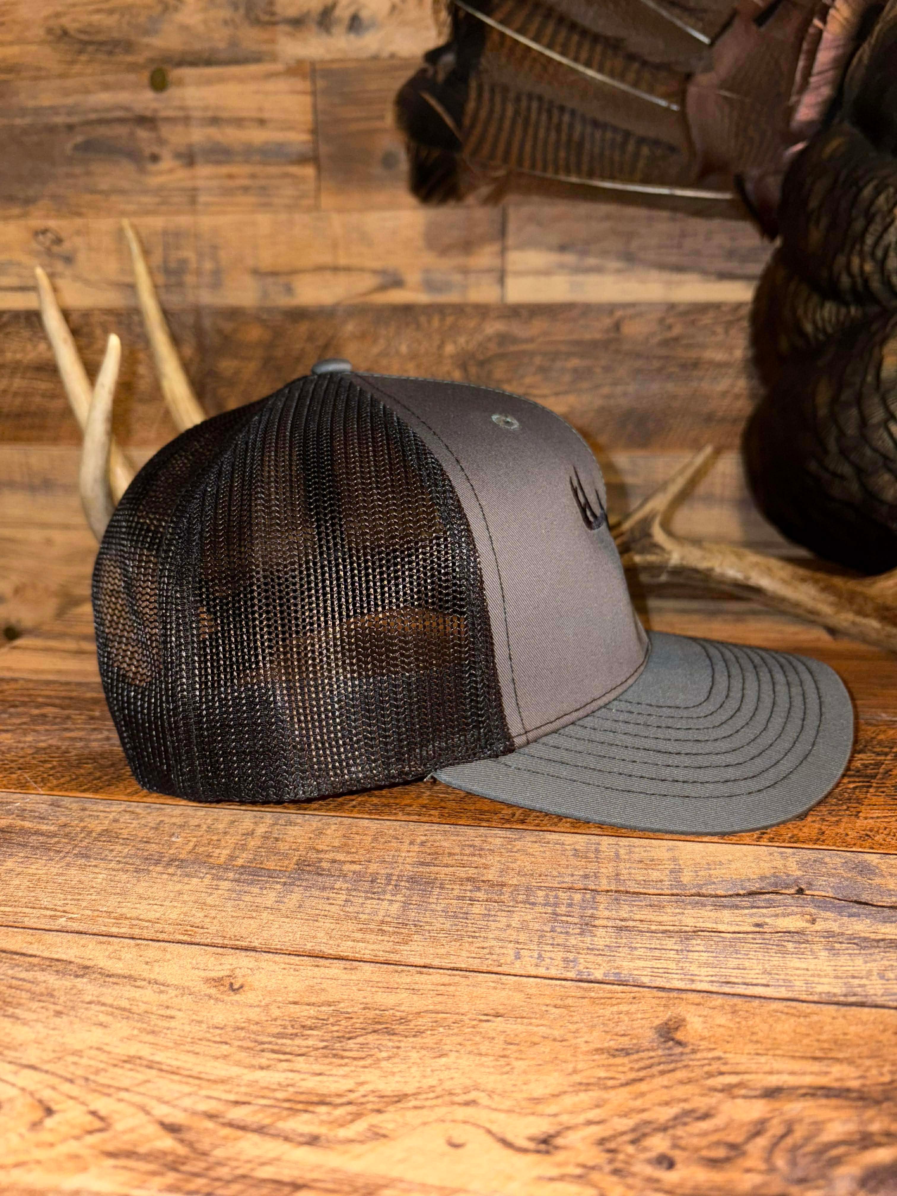112 Trucker Hat – Gray/Black