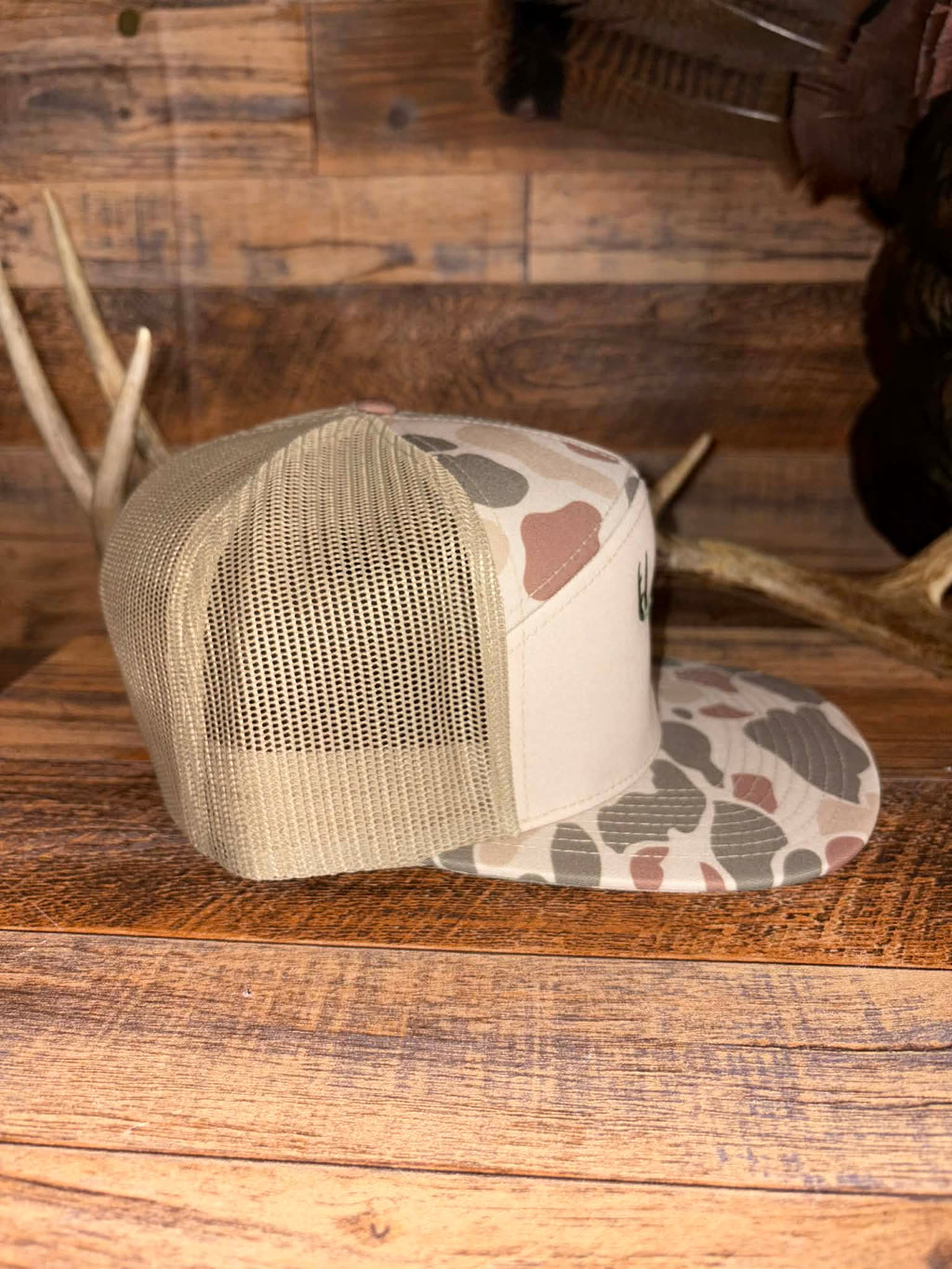 Wild Wade Logo Hat - Duck Camo Tan